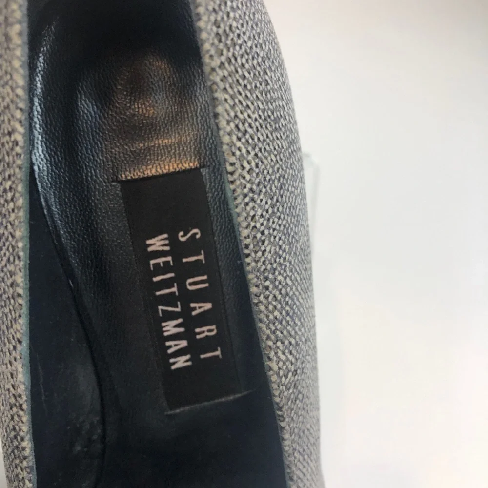 Stuart Weitzman Snakeskin Print Block Heel… - Picture 3 of 14